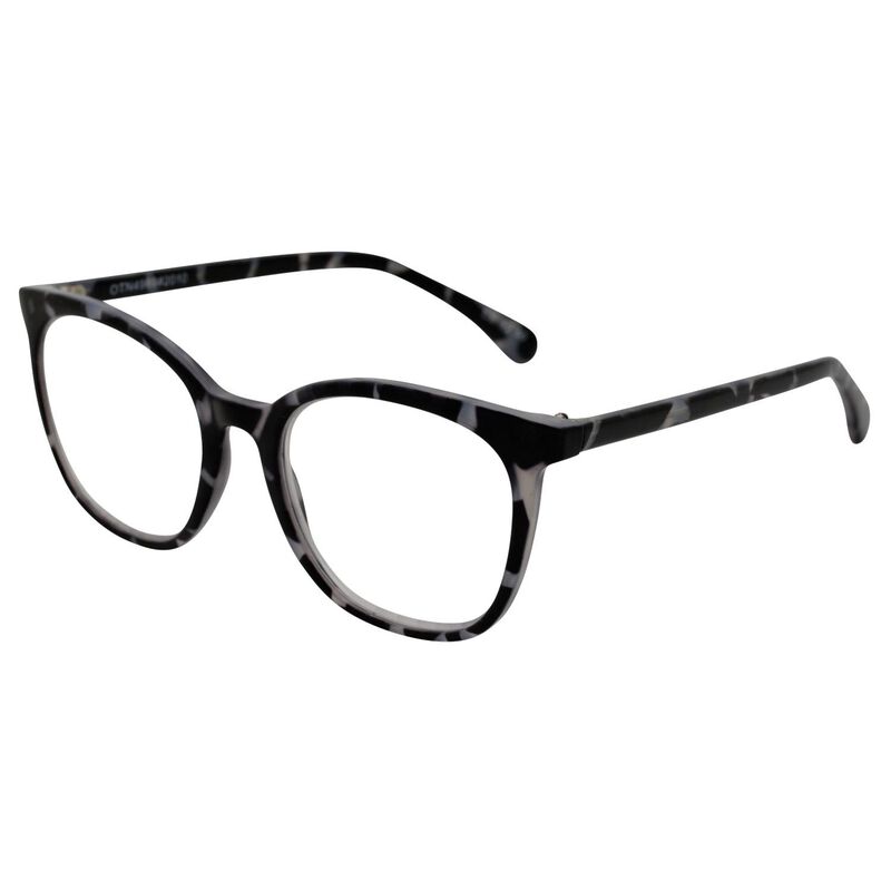 On The Nose Ruth - Black & White Tortoiseshell Glasses image number 0